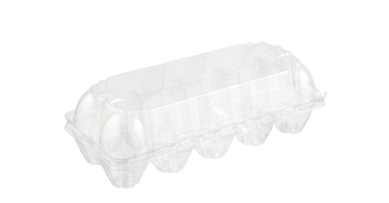 Durable, recyclable transparent box of 10 pieces