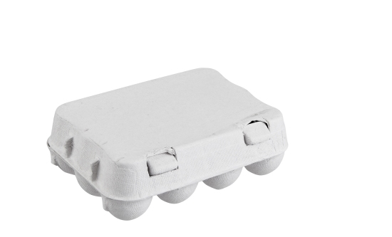 Pulp quail egg box 12 pieces