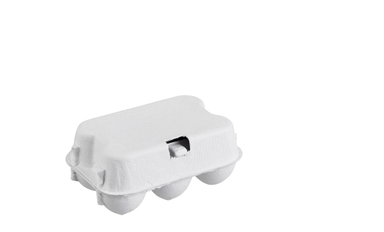 Pulp quail egg box 6 pieces